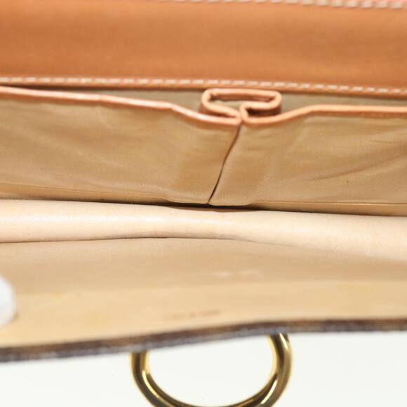 CELINE Macadam Canvas Hand Bag Pvc Leather Brown - Picture 11 of 16